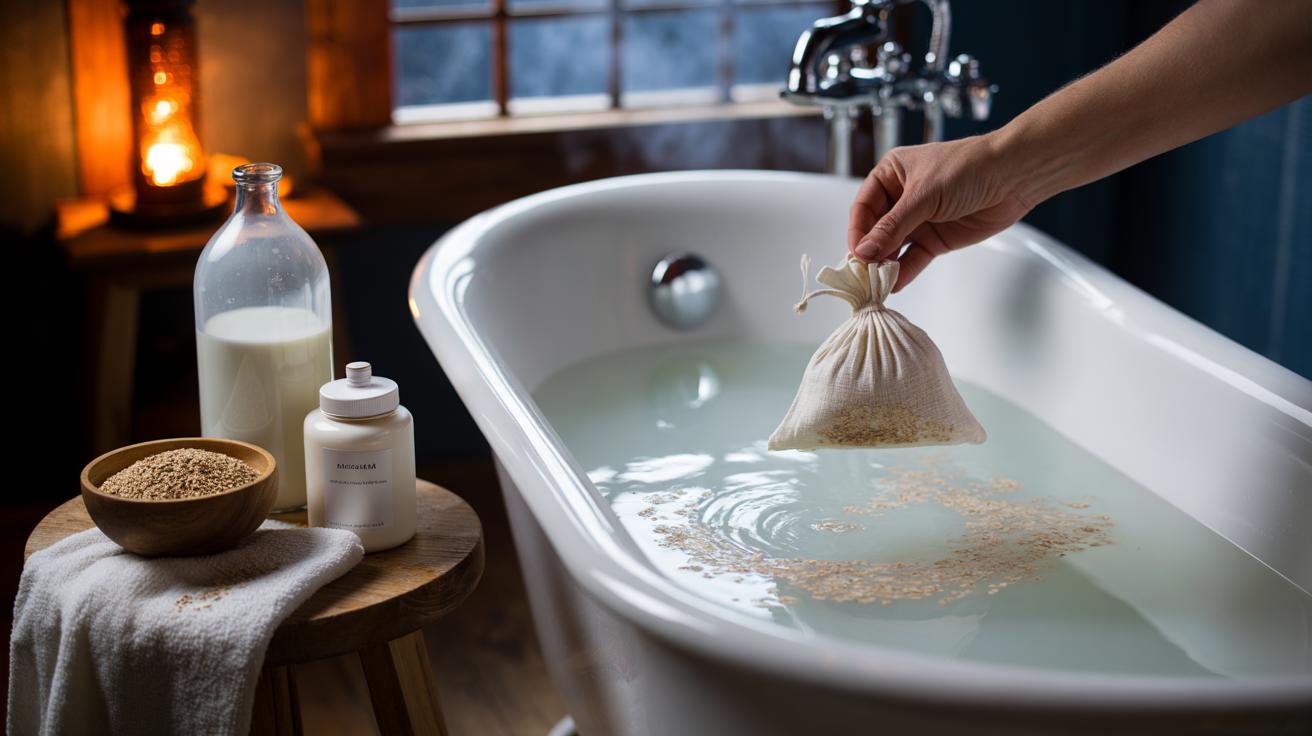The oatmeal + milk bath that soothes eczema overnight : how beta-glucans lock in moisture gently