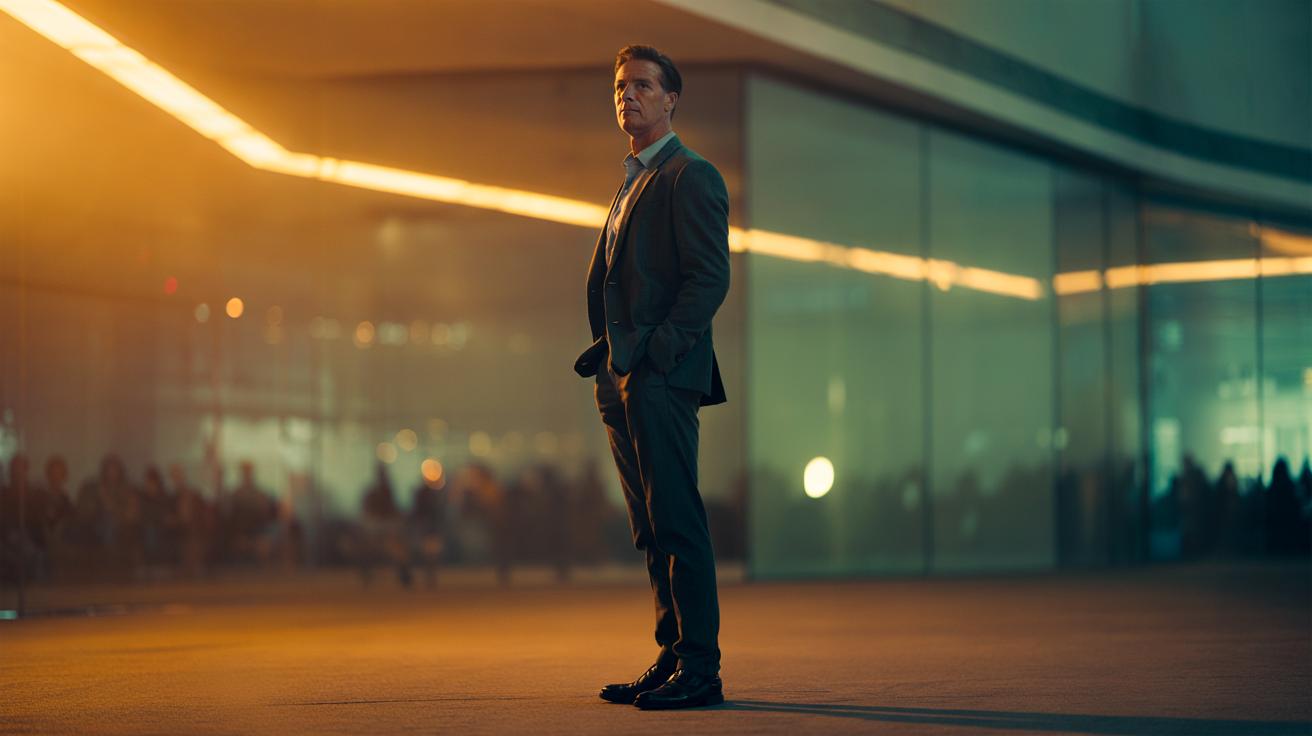 Illustration of a person standing tall with an upright, aligned posture that boosts confidence by signaling strength to the mind