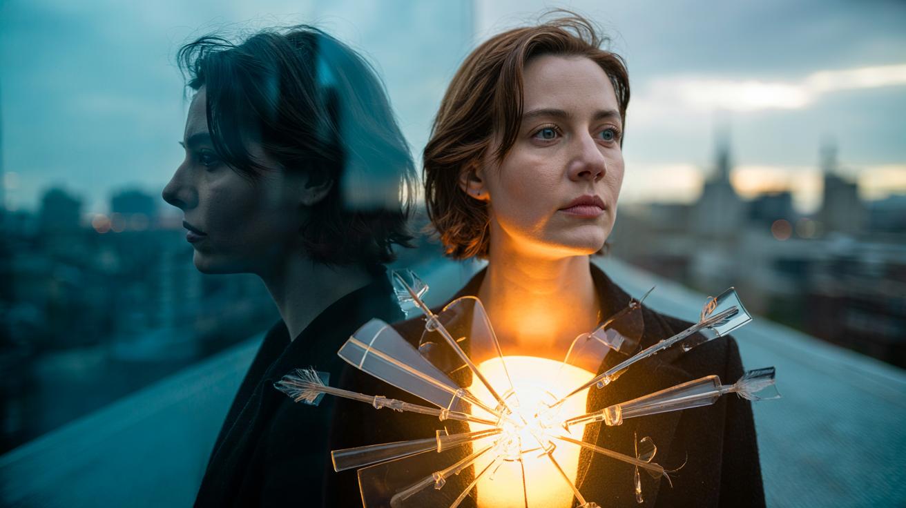 Illustration of the rejection-reframe mental shift that protects self-worth and boosts confidence