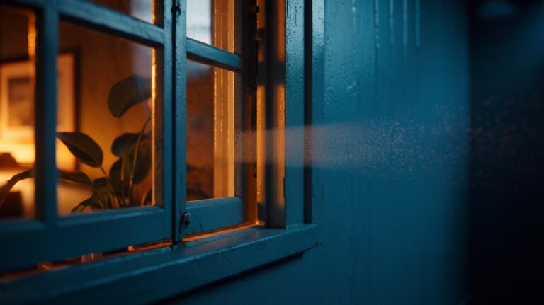 Illustration of a window slightly open with a small gap to circulate fresh air and reduce stuffiness without drafts